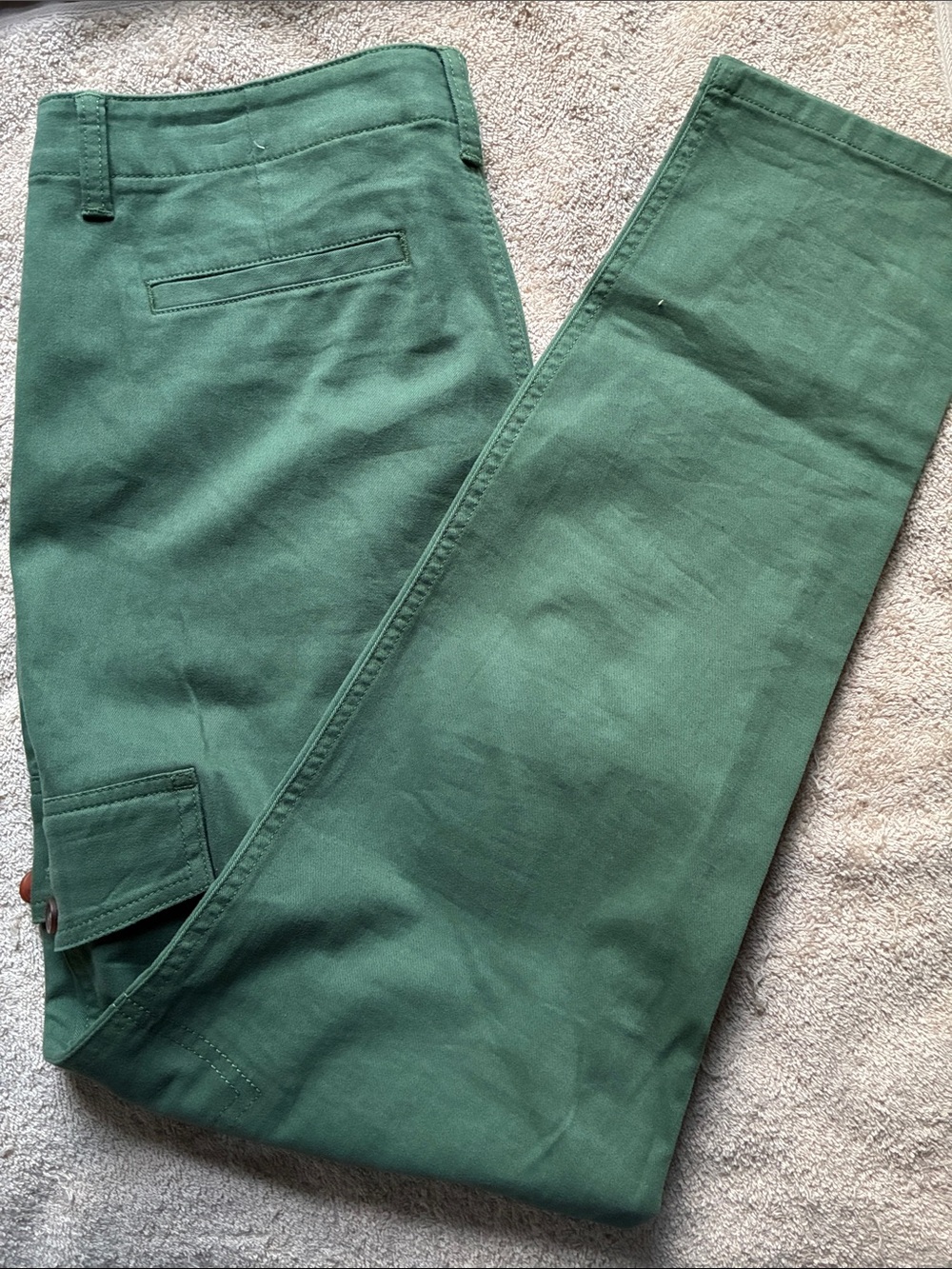 Lands' End Women's 12 Green Straight-Leg Pants